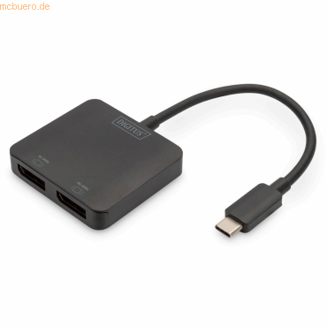 Assmann DIGITUS 2-Port MST Video Hub (USB-C -> 2x DisplayPort) von Assmann