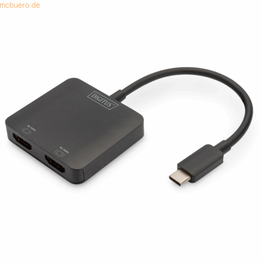 Assmann DIGITUS 2-Port MST Video Hub (USB-C -> 2x HDMI) von Assmann