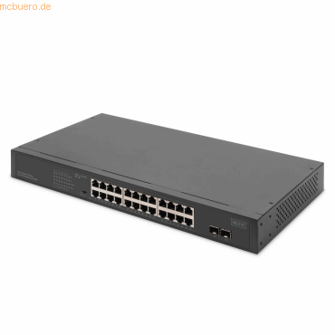 Assmann DIGITUS 24-Port Gigabit + 2-Port Gigabit SFP PoE Switch Assmann DIGITUS 24-Port Gigabit + 2-Port Gigabit SFP PoE Switch von Assmann