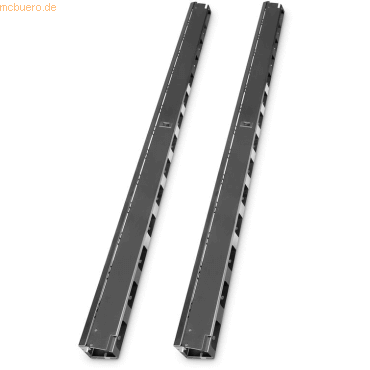 Assmann DIGITUS 2er 42HE vertikale Kabelführungskanäle, schwarz von Assmann