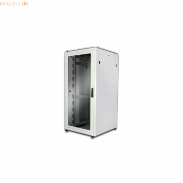 Assmann DIGITUS 36HE Unique Netzwerkschrank 600x600mm Glastür Grau von Assmann