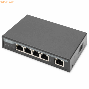 Assmann DIGITUS 4-Port Gigabit 4PPoE Extender, 802.3at, 60 W von Assmann