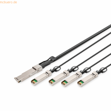 Assmann DIGITUS 40G QSFP+ to 4XSFP+ Direct Attach Cable 1m von Assmann
