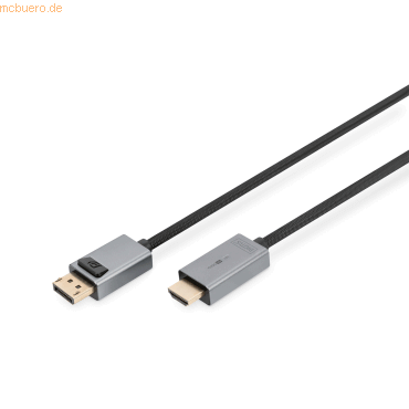 Assmann DIGITUS 4K DisplayPort Adapterkabel, DP - HDMI Typ A,1,8m von Assmann