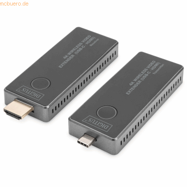 Assmann DIGITUS 4K Wireless AV Extender Set, 30 m USB-C - HDMI Assmann DIGITUS 4K Wireless AV Extender Set, 30 m USB-C - HDMI von Assmann