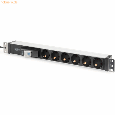 Assmann DIGITUS 6-Fach Steckdosenleiste 19- 1HE Alu Leitungsschutzsch Assmann DIGITUS 6-Fach Steckdosenleiste 19- 1HE Alu Leitungsschutzsch von Assmann