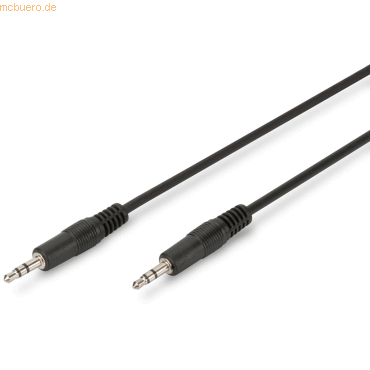 Assmann DIGITUS Audio Anschlusskabel, 3.5mm St/St, 1.50m, schwarz von Assmann