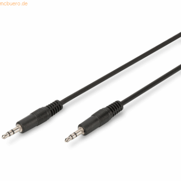 Assmann DIGITUS Audio Anschlusskabel, 3.5mm St/St, 2.50m, schwarz von Assmann