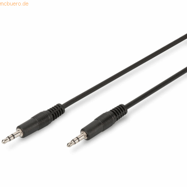 Assmann DIGITUS Audio Anschlusskabel, 3.5mm St/St, 2.50m, schwarz von Assmann