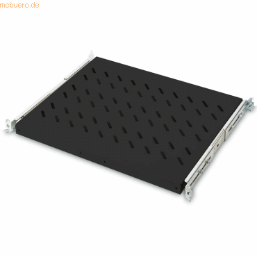 Assmann DIGITUS Ausziehbarer Fachboden schwarz 25 kg, 30x483x368 mm von Assmann