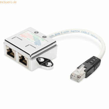 Assmann DIGITUS CAT 5e, 2x 1:1, Patchkabel-Adapter, geschirmt von Assmann