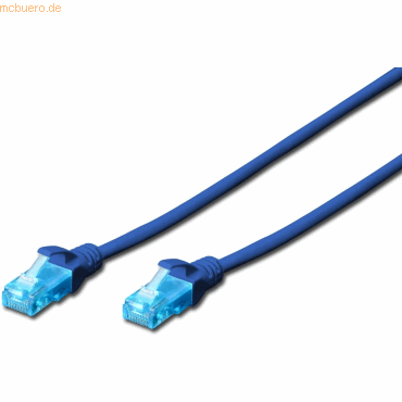 Assmann DIGITUS CAT 5e U-UTP Patchk. PVC AWG 26/7, 1 m, BL Assmann DIGITUS CAT 5e U-UTP Patchk. PVC AWG 26/7, 1 m, BL von Assmann