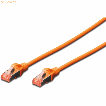 Assmann DIGITUS CAT 6 S-FTP Patchk. Cu, LSZH AWG 27/7, 1 m, OR Assmann DIGITUS CAT 6 S-FTP Patchk. Cu, LSZH AWG 27/7, 1 m, OR von Assmann