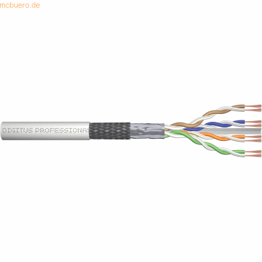 Assmann DIGITUS CAT 6 SF/UTP Twisted Pair Roh-Patchkabel 100m von Assmann