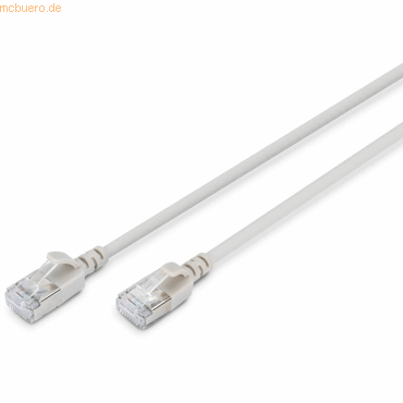 Assmann DIGITUS CAT 6A F-FTP SlimPatchk.,CU,LSZH AWG 32/7, 2m,Grau Assmann DIGITUS CAT 6A F-FTP SlimPatchk.,CU,LSZH AWG 32/7, 2m,Grau von Assmann