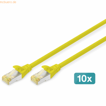 Assmann DIGITUS CAT 6A S-FTP Patchk. Cu, LSZH AWG 26/7, 3 m, 10er, GE Assmann DIGITUS CAT 6A S-FTP Patchk. Cu, LSZH AWG 26/7, 3 m, 10er, GE von Assmann