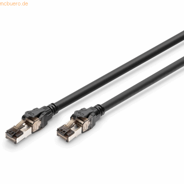 Assmann DIGITUS CAT 8.1 S-FTP Patchk., Cu, LSZH AWG 24/7, 2 m, Schwarz Assmann DIGITUS CAT 8.1 S-FTP Patchk., Cu, LSZH AWG 24/7, 2 m, Schwarz von Assmann