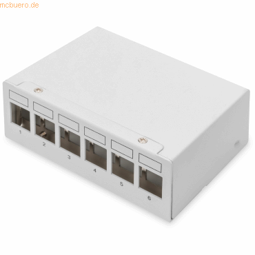 Assmann DIGITUS Desktop Modular Patch Panel, geschirmt, 6-Port von Assmann