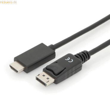 Assmann DIGITUS DisplayPort Adapterkabel, DP - HDMI Typ A St/St 2.0m Assmann DIGITUS DisplayPort Adapterkabel, DP - HDMI Typ A St/St 2.0m von Assmann