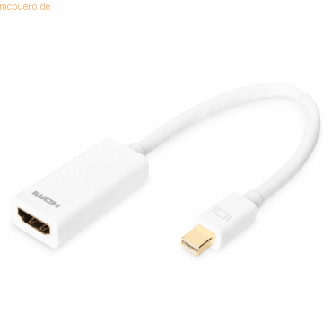 Assmann DIGITUS DisplayPort Adapterkabel, mini DP - HDMI 0,15m von Assmann