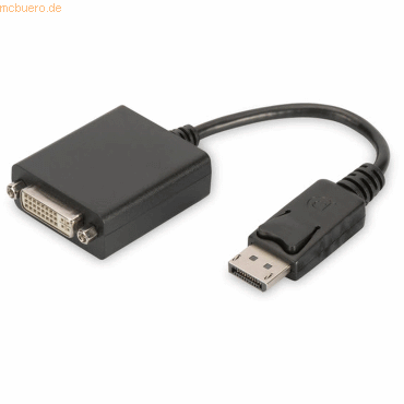Assmann DIGITUS DisplayPort Adapterkabel DP-DVI (24+5) 0.15m sw. von Assmann