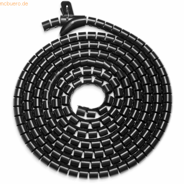 Assmann DIGITUS Flexibler Kabelspiralschlauch mit Einzugshilfe, 5m sw von Assmann