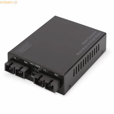 Assmann DIGITUS Gigabit Multimode/Singlemode Medienkonverter SC/SC Assmann DIGITUS Gigabit Multimode/Singlemode Medienkonverter SC/SC von Assmann