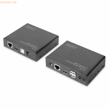 Assmann DIGITUS HDBaseT 2.0 HDMI KVM Extender Set 4K/60Hz, 6x USB von Assmann