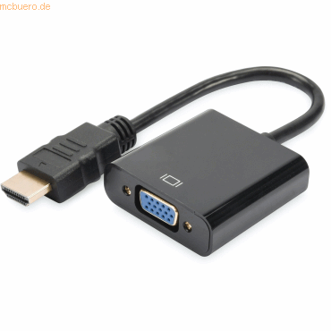 Assmann DIGITUS HDMI auf VGA Konverter Adapter Typ A - VGA (D-Sub) von Assmann