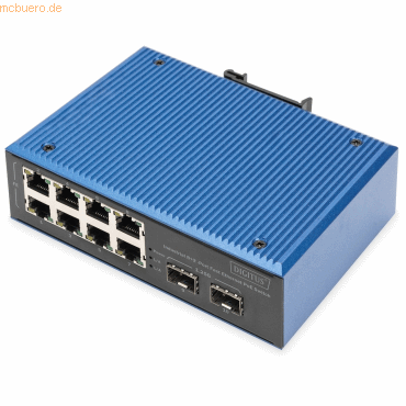Assmann DIGITUS Industrial 8+2 -Port Fast Ethernet PoE Switch Assmann DIGITUS Industrial 8+2 -Port Fast Ethernet PoE Switch von Assmann