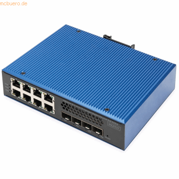 Assmann DIGITUS Industrial 8 + 4 10G Uplink Port L3 managed PoE Switch Assmann DIGITUS Industrial 8 + 4 10G Uplink Port L3 managed PoE Switch von Assmann