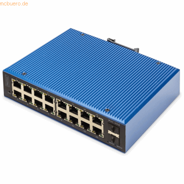 Assmann DIGITUS Industrieller 16+2 Port L2 managed Gig Ethernet Switch von Assmann