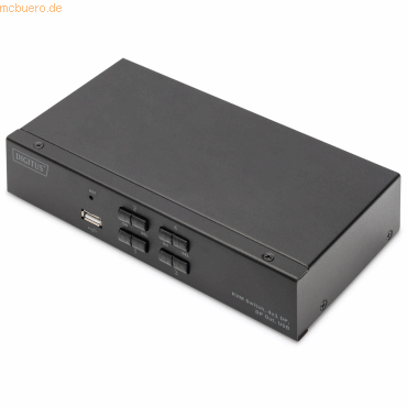 Assmann DIGITUS KVM Switch, 4x1 DP, DP Out,USB von Assmann