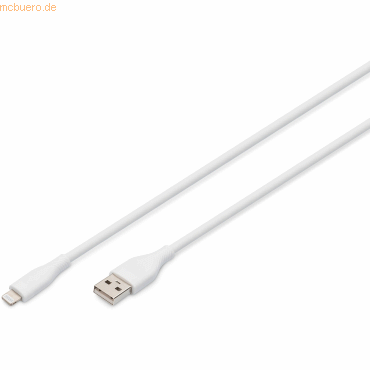 Assmann DIGITUS Lightning Silikon Kabel, USB-A - Lightning 2m, weiß Assmann DIGITUS Lightning Silikon Kabel, USB-A - Lightning 2m, weiß von Assmann