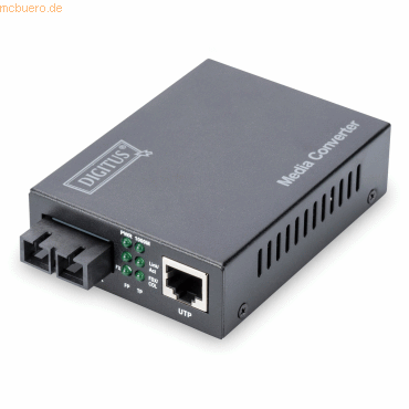 Assmann DIGITUS Medienkonverter, SM 10/100/1000Base-T zu 1000Base-LX Assmann DIGITUS Medienkonverter, SM 10/100/1000Base-T zu 1000Base-LX von Assmann