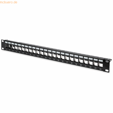 Assmann DIGITUS Modular Patch Panel, 24-Port, schwarz von Assmann