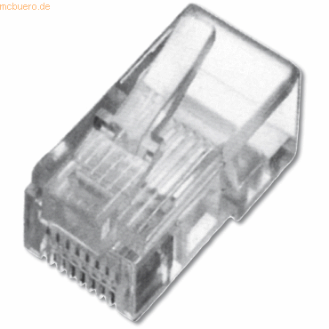 Assmann DIGITUS Modularstecker, für Flachbandkabel, 6P4C ungeschirmt von Assmann