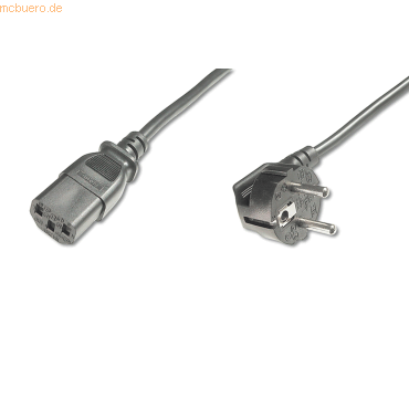 Assmann DIGITUS Netzanschlussk.,CEE 7/7 (Typ-F) 90ø gewink. 5.0m von Assmann