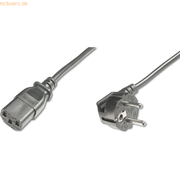 Assmann DIGITUS Netzkabel CEE 7/7 (Typ-F) 90ø gewin. - C13 St/Bu 1.8m von Assmann