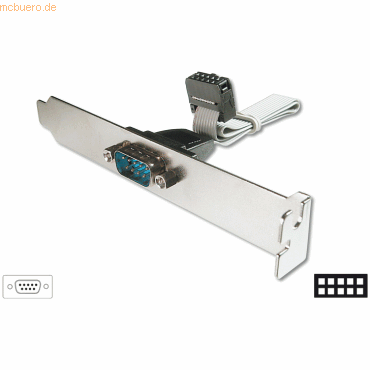 Assmann DIGITUS Slotblech Adapterkabel D-Sub9/St, IDC 2x 5pin/Bu 0.25m von Assmann