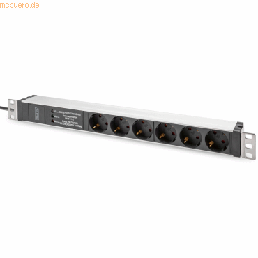 Assmann DIGITUS Steckdosenleiste mit Aluminiumprofil,Netzfilter,6-fac Assmann DIGITUS Steckdosenleiste mit Aluminiumprofil,Netzfilter,6-fac von Assmann