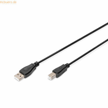 Assmann DIGITUS USB 2.0 Anschlusskabel, Typ A - B St/St, 1.8m Assmann DIGITUS USB 2.0 Anschlusskabel, Typ A - B St/St, 1.8m von Assmann