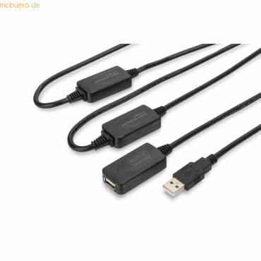 Assmann DIGITUS USB 2.0 Repeater Kabel USB A male / A female, 25 m von Assmann