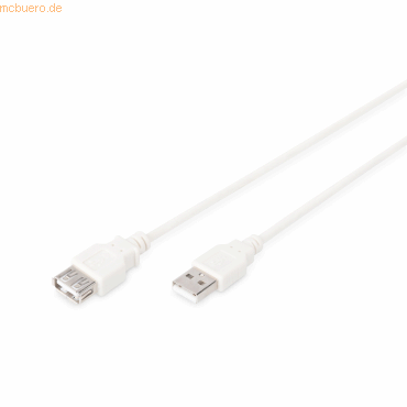 Assmann DIGITUS USB 2.0 Verlängerungskabel, Typ A St/Bu, 1.8m, be von Assmann