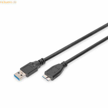 Assmann DIGITUS USB 3.0 Anschlusskabel, USB A - mikro USB B St/St,0.5m von Assmann