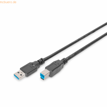Assmann DIGITUS USB 3.0 Verbindungskabel, Typ A-B St/Bu, 1.8m Assmann DIGITUS USB 3.0 Verbindungskabel, Typ A-B St/Bu, 1.8m von Assmann