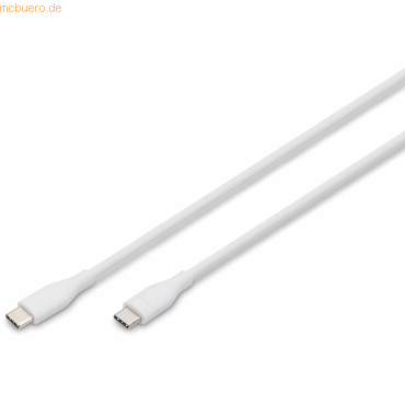 Assmann DIGITUS USB-C Silikon Anschlusskabel, 1m, weiß Assmann DIGITUS USB-C Silikon Anschlusskabel, 1m, weiß von Assmann