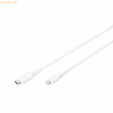 Assmann DIGITUS USB Daten- Ladekabel, Lightning - USB-C M/M, 1.0m, Assmann DIGITUS USB Daten- Ladekabel, Lightning - USB-C M/M, 1.0m, von Assmann