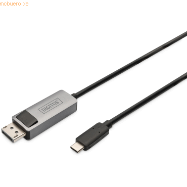 Assmann DIGITUS USB Typ C auf DisplayPort Bidirektional Adapterkabel Assmann DIGITUS USB Typ C auf DisplayPort Bidirektional Adapterkabel von Assmann
