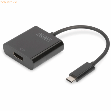 Assmann DIGITUS USB Type-C 4K HDMI Grafik-Adapter, 15.0cm, schwarz von Assmann